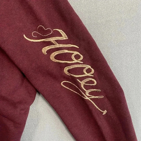 Hooey Veracruz Maroon with Aztec Pocket Hoodie Women’s Size M Medium Western - Picture 15 of 16